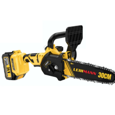 Drujba electrica LEIHMANN lama 30CM cu 2 acumulatori 24V 5AH galben cu negru Drujba electrica LEIHMANN lama 30CM cu 2 acumulatori 24V 5AH galben cu negru