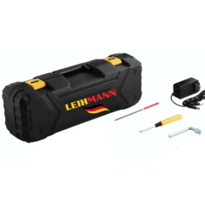 Drujba electrica LEIHMANN lama 30CM cu 2 acumulatori 24V 5AH galben cu negru Drujba electrica LEIHMANN lama 30CM cu 2 acumulatori 24V 5AH galben cu negru