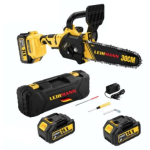 Drujba electrica LEIHMANN lama 30CM cu 2 acumulatori 24V 5AH galben cu negru Drujba electrica LEIHMANN lama 30CM cu 2 acumulatori 24V 5AH galben cu negru