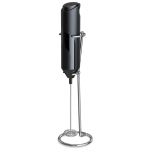 Mixer spuma de lapte negru cu stand vertical ideal pentru cappuccino caffe latte Mixer spuma de lapte negru cu stand vertical ideal pentru cappuccino caffe latte