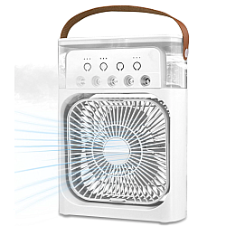 Ventilator portabil 3 1n 1 racorire umidificare si iluminare in 7 culori