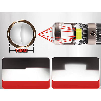 Set 2 becuri auto LED H8/H9 /H11 K88 lupa 280W/set 12V 28000lm Set 2 becuri auto LED H8/H9 /H11 K88 lupa 280W/set 12V 28000lm