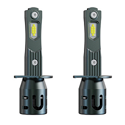 Set 2 becuri auto LED mini H1 K13 model 3570 de 150W 19000 lumeni 6000k