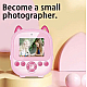 Aparat foto digital pentru copii cu 2 Camere - Spate si Frontala, Imprimare instantanee Aparat foto digital pentru copii cu 2 Camere - Spate si Frontala, Imprimare instantanee