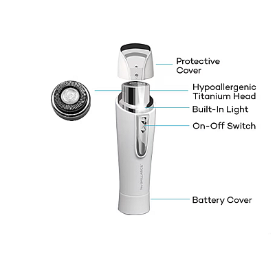 Epilator facial Hipolergenic pentru dama cu led NuBrilliance HAIRLESS Epilator facial Hipolergenic pentru dama cu led NuBrilliance HAIRLESS