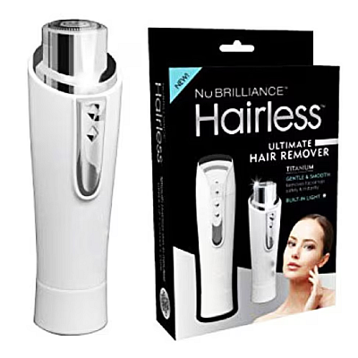 Epilator facial Hipolergenic pentru dama cu led NuBrilliance HAIRLESS Epilator facial Hipolergenic pentru dama cu led NuBrilliance HAIRLESS