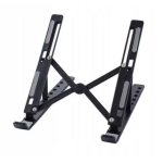 Suport tableta sau laptop plastic ABS reglaj 6 niveluri negru Suport tableta sau laptop plastic ABS reglaj 6 niveluri negru