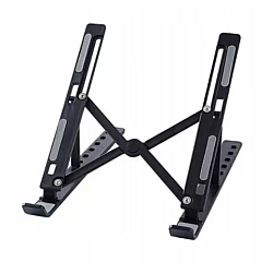 Suport tableta sau laptop plastic ABS reglaj 6 niveluri negru