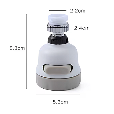 Cap de robinet pentru chiuveta 3 tipuri de jet ABS rotire 360 grade Cap de robinet pentru chiuveta 3 tipuri de jet ABS rotire 360 grade