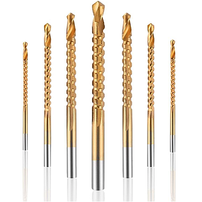 Set de 6 burghii AURII din Otel de la 3 la 8mm Set de 6 burghii AURII din Otel de la 3 la 8mm
