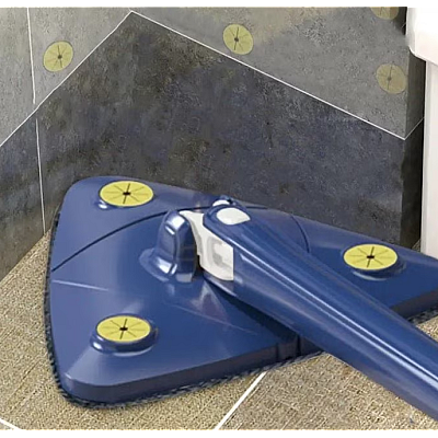 Mop multifunctional pentru suprafete uscate si ude cap triunghiular rotativ Mop multifunctional pentru suprafete uscate si ude cap triunghiular rotativ