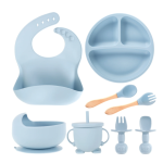 Set complet din silicon pentru diversificare bebelusi si copii Set complet din silicon pentru diversificare bebelusi si copii