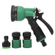 Cap stropire pentru furtun cu 3 mufe incluse metal si plastic Cap stropire pentru furtun cu 3 mufe incluse metal si plastic