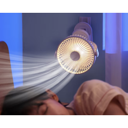 Ventilator portabil 6 inci Cu functie de clip Pliabil USB 2400MAH 4 trepte viteza Ventilator portabil 6 inci Cu functie de clip Pliabil USB 2400MAH 4 trepte viteza