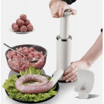 Masina manuala 2 in 1 pentru carnati si chiftele compacta usor de utilizat Masina manuala 2 in 1 pentru carnati si chiftele compacta usor de utilizat