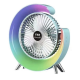 UB Ventilator de birou rotativ Andowl Q FS800 cu iluminare LED RGB roz UB Ventilator de birou rotativ Andowl Q FS800 cu iluminare LED RGB roz
