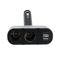 Adaptor priza auto 2 porturi cu USB 100W Olesson 1652 Adaptor priza auto 2 porturi cu USB 100W Olesson 1652