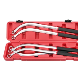 Trusa 5 chei inelare pentru curele dimensiuni 13 15 16 17 19 mm lungime 470 mm Trusa 5 chei inelare pentru curele dimensiuni 13 15 16 17 19 mm lungime 470 mm