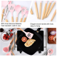 Set ustensile ROZ bucatarie 19 piese silicon alimentar cutite tocator termorezistente antiaderente suport blat ROZ Set ustensile ROZ bucatarie 19 piese silicon alimentar cutite tocator termorezistente antiaderente suport blat ROZ
