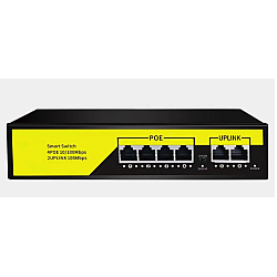 Comutator inteligent de retea Andowl Q JH09 POE cu 6 porturi 100M