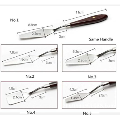 Set 5 Spatule profesionale pentru patiserie Set 5 Spatule profesionale pentru patiserie