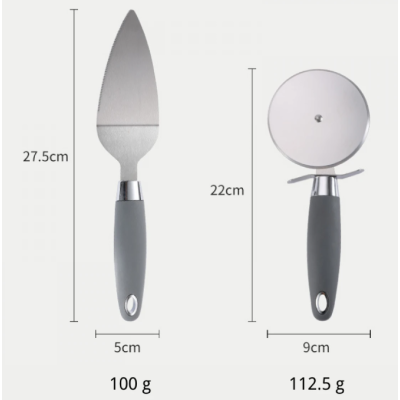 Set ustensile pentru pizza 2 piese otel inoxidabil Set ustensile pentru pizza 2 piese otel inoxidabil