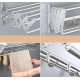 Suport pliabil pentru prosoape inox 7 bare 5 carlige Suport pliabil pentru prosoape inox 7 bare 5 carlige