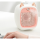 Ventilator portabil de birou cu incarcare USB si umidificare urechi pisica Ventilator portabil de birou cu incarcare USB si umidificare urechi pisica