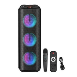 UB Boxa portabila Bluetooth de 3x8 inci ZQS 8303 cu microfon si telecomanda UB Boxa portabila Bluetooth de 3x8 inci ZQS 8303 cu microfon si telecomanda