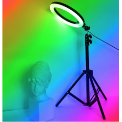 Lampa Circulara Profesionala LED Ring Light RGB 33cm Q MG33 Lampa Circulara Profesionala LED Ring Light RGB 33cm Q MG33