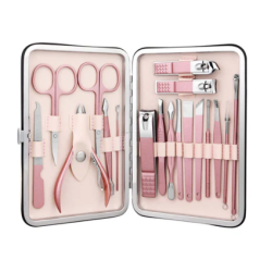 Trusa completa Mani Pedi de 18 piese din OTEL Inoxidabil si Accesorii Pentru Ingrijire Faciala Trusa completa Mani Pedi de 18 piese din OTEL Inoxidabil si Accesorii Pentru Ingrijire Faciala