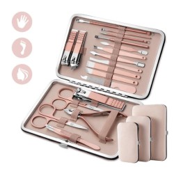 Trusa completa Mani Pedi de 18 piese din OTEL Inoxidabil si Accesorii Pentru Ingrijire Faciala Trusa completa Mani Pedi de 18 piese din OTEL Inoxidabil si Accesorii Pentru Ingrijire Faciala
