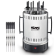Gratar electric vertical 1500W cu 8 gauri 16 8 cupe ulei DSP frigarui detasabile carcasa de protectie Gratar electric vertical 1500W cu 8 gauri 16 8 cupe ulei DSP frigarui detasabile carcasa de protectie