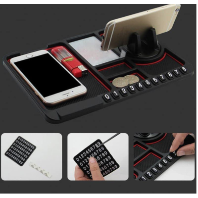 Suport telefon auto tip covoras antiderapant pad masina afisare numar telefon fixare pe bord Suport telefon auto tip covoras antiderapant pad masina afisare numar telefon fixare pe bord