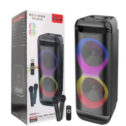 Boxa portabila ZQS 8288 de 8x2 inch putere 5000mah cu 2 microfoane Boxa portabila ZQS 8288 de 8x2 inch putere 5000mah cu 2 microfoane