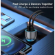 Incarcator auto QCD712 putere 53W 1 USB A  + 1 USB C Incarcator auto QCD712 putere 53W 1 USB A  + 1 USB C