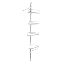Etajera colt pentru baie si dus 4 rafturi inaltime reglabila montare pe colt pana la 320 cm Etajera colt pentru baie si dus 4 rafturi inaltime reglabila montare pe colt pana la 320 cm