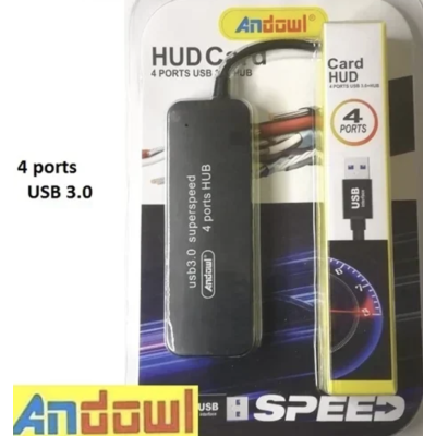 Multi HUB cu 4 USB Andowl Q HU302 negru Multi HUB cu 4 USB Andowl Q HU302 negru