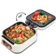 Gratar electric multifuncțional 7 in 1 Hot Pot Grill 1500W capac sticla design elegant LEE 804