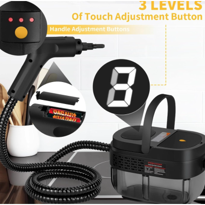 Aparat de curatat cu abur G068 maner reglabil pe 3 nivele rezervor 1600 ml pentru Igienizare degresare si spalare multisuprafete