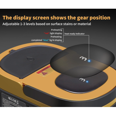 Aparat de curatat cu abur G068 maner reglabil pe 3 nivele rezervor 1600 ml pentru Igienizare degresare si spalare multisuprafete