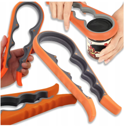 Set 2 Deschizatoare de capace multifunctionale 4 in 1 pentru borcane sticle