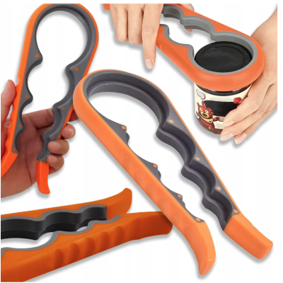 Set 2 Deschizatoare de capace multifunctionale 4 in 1 pentru borcane sticle