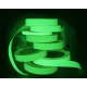 Set 2 Benzi fosforescente autoadezive rola 3 m lungime lumineaza verde