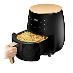 Friteuza Fara Ulei 6 Litri Air Fryer MAXTOP , Displat Digital, Functie de Coacere, NEGRU