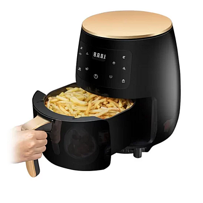 Friteuza Fara Ulei 6 Litri Air Fryer MAXTOP , Displat Digital, Functie de Coacere, NEGRU