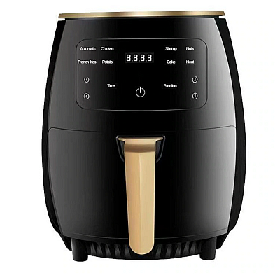 Friteuza Fara Ulei 6 Litri Air Fryer MAXTOP , Displat Digital, Functie de Coacere, NEGRU