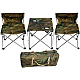 Set 1 Masa cu 2 Scaune Pentru Camping Pliabile Model Army Geanta Inclusa