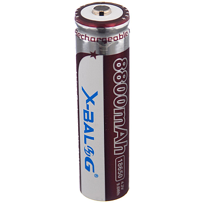 Set 2 Acumulatori X-Balong Li-Ion Tip 18650, 8800 mAh, 3.7V, terminal cu varf