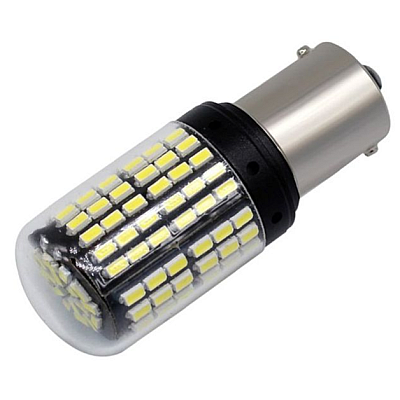 Set 2 Becuri LED ALB cu anulator CANBUS PY21W (Marsarier)